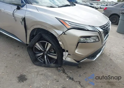 2021 Nissan Rogue Platinum Intelligent Awd из США, поврежденный, VIN JN8AT3DD3MW318924